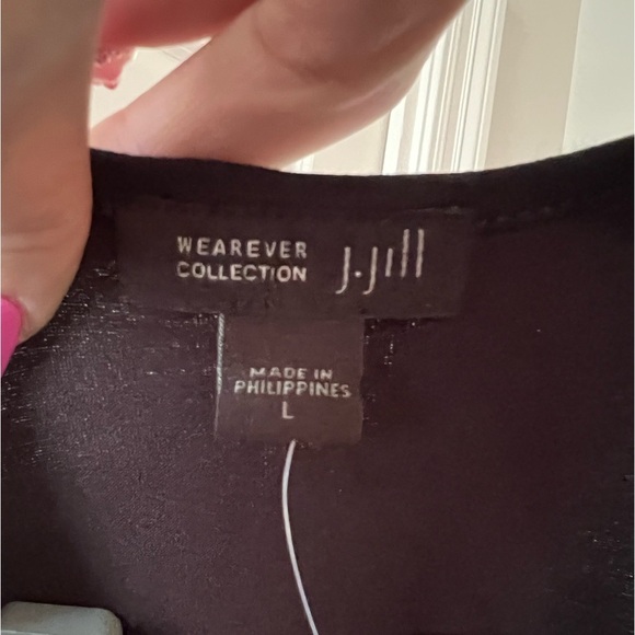 J. Jill Black Sleeveless TShirt Tank Dress NWT - Picture 7 of 7